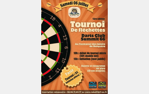 Tournoi DARTS CLUB SUMMIT 66 ( Pyrénées 2000 )